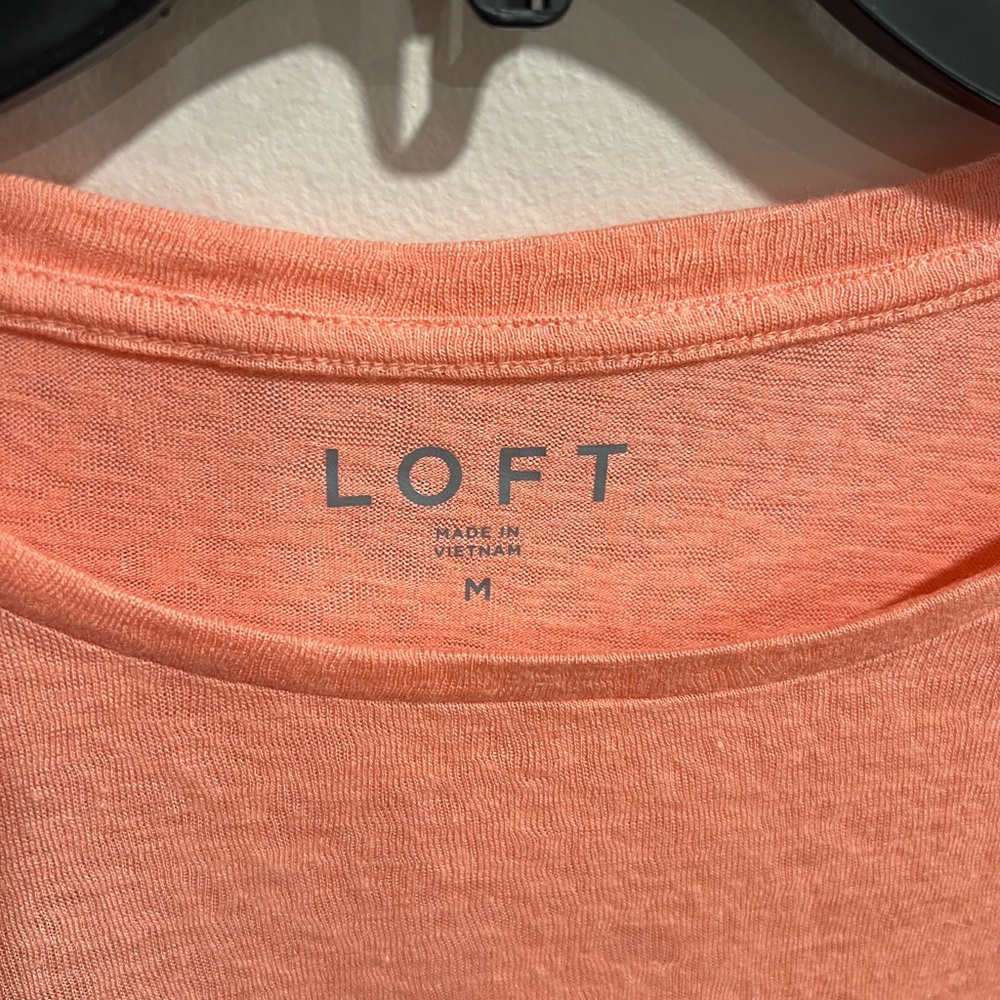 Ann Taylor Loft Cropped Ruffle Tee - Picture 4 of 5